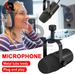 Microfono dinamico USB/XLR professionale 2 in 1 con uscita cuffie integrata e isolamento acustico per podcast, giochi in diretta_voghion.com