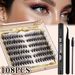 CMAYOME 108 Pcs Fluffy D-Curl Cluster Lashes Kit - 10-18mm DIY Extension Individual False Eyelashes Set With Lash Glue, Tweezers & Brush_voghion.com