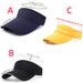 Summer Breathable Sun Hats Men Women Adjustable Visor UV Protection Empty Top Hat Solid Sports Tennis Golf Running_voghion.com