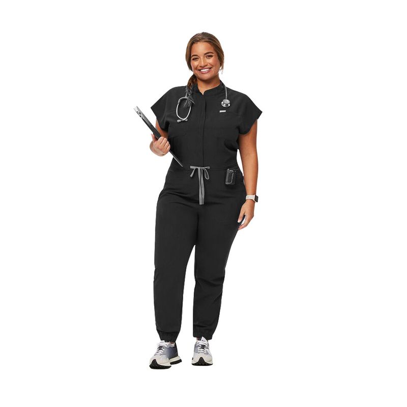 Women Washing Clothes High Quality Operating Room Medical Nurse Uniform Work Clothes Bat Sleeve Jumpsuit_voghion.com