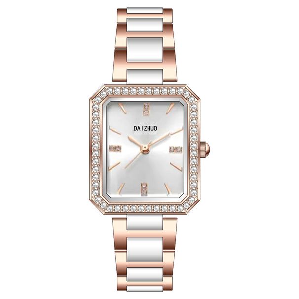 Orologio da polso da donna al quarzo, impermeabile, con cinturino in ceramica tempestato di diamanti, elegante e alla moda, nuovo modello_voghion.com