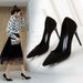 stiletto single shoes for women's new pointed high heels are not tired, soft soles, medium heels, professional work shoes for women_voghion.com
