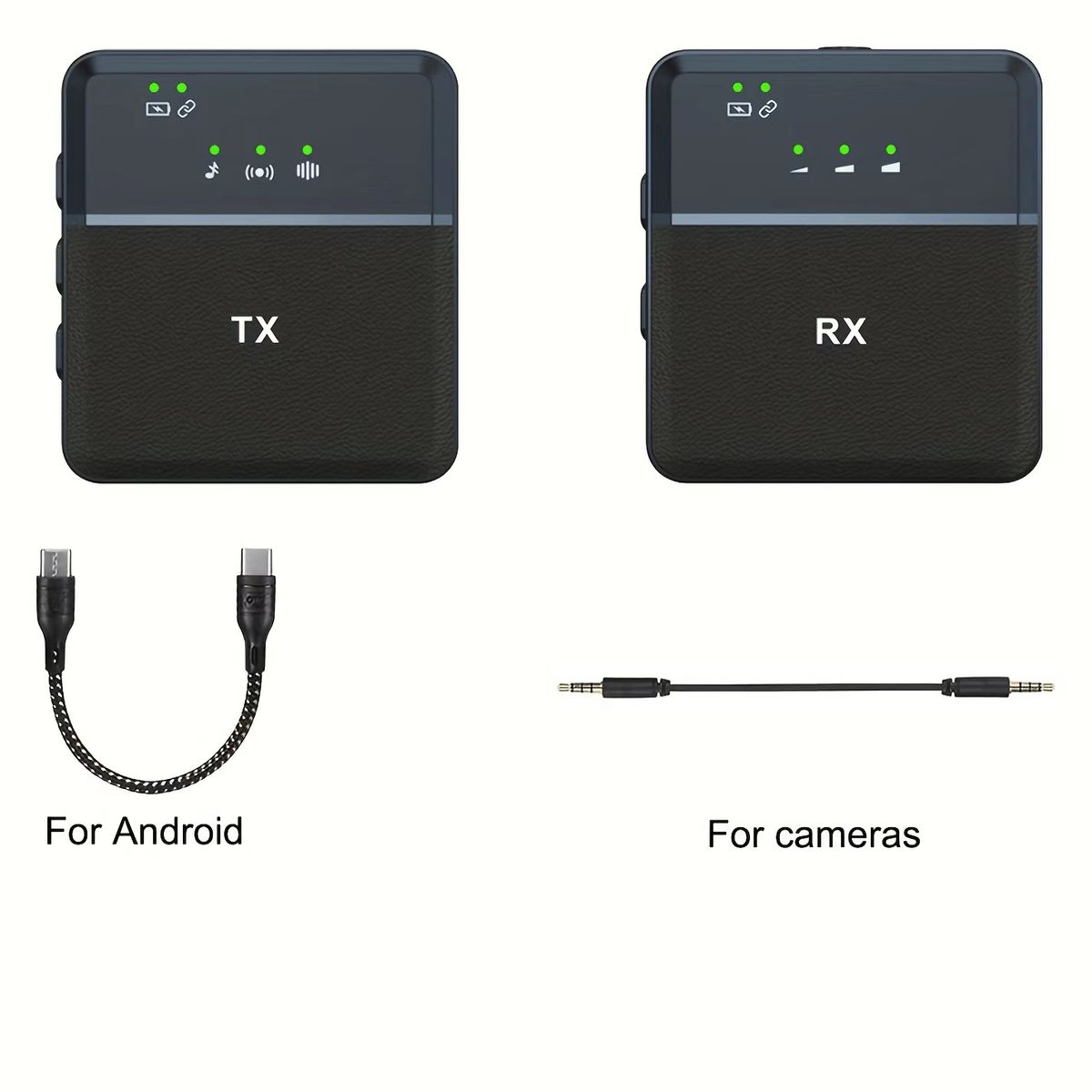 Microfono Lavalier wireless portatile SX9 da 2,4 GHz per videocamere DSLR, videocamere, smartphone e tablet._voghion.com