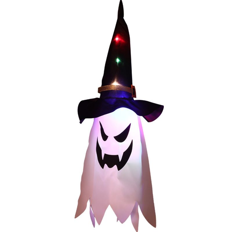 Halloween-LED-Geisterlicht – batteriebetrieben, IP44 wasserdicht, 5 warmweiße LED-Lichterkette für Innen-/Außendekoration, einstellbare Helligkeit_voghion.com