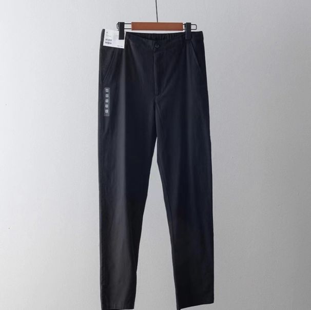 Really Unusual Big Bargain Summer Thin Breathable Linen Men's Slim Fit Solid Color Casual Pants_voghion.com