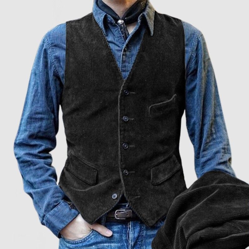 CT 2025 Frühling und Herbst Cord Einreihige Casual Herren Anzugjacke_voghion.com