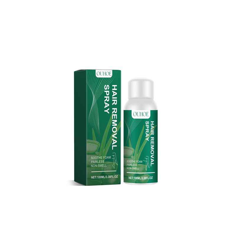 OUHOE spray, snelle verwijdering, warm niet irriterend, hydraterende, fijne, droge en gladde ontharingsspray_voghion.com