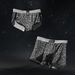 Intimo, boxer da uomo in seta ghiacciata con stampa leopardata stellata, slip da donna con stampa alla moda_voghion.com