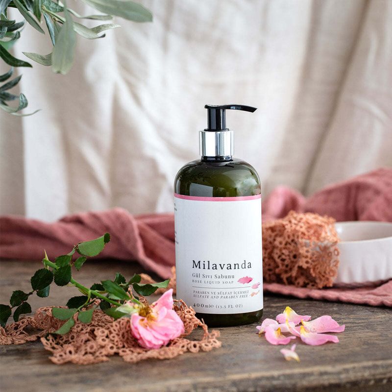 Milavanda Rose Liquid Soap 400 Ml_voghion.com