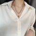 Collier épais et audacieux en acier titane Yuxi, résistant à la lumière, pour couple, style cubain, pour hommes et femmes, niche texturée_voghion.com