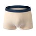 Vīriešu apakšveļa no tīras kokvilnas A tipa kokvilnas bokseršortiem ar vidēju jostasvietu, elpojošu sieta apakšējo kājstarpi, bez apdrukas un krāsotas krāsas kokvilnas bokseršortiem_voghion.com