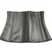Women's glossy latex shapewear abdominal belt Latexwaisttrainer_voghion.com