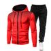 Cross-border New Polka Dot Printing Solid Color Zipper Set, Autumn And Winter Velvet Men's And Women's Sports Hoodies, Sweatshirts And Sweatpants_voghion.com