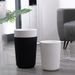 Trash Can Plastic Wastebasket Round Garbage Container Bin For Bathroom Kitchen Bedroom Home Office College Dorm_voghion.com