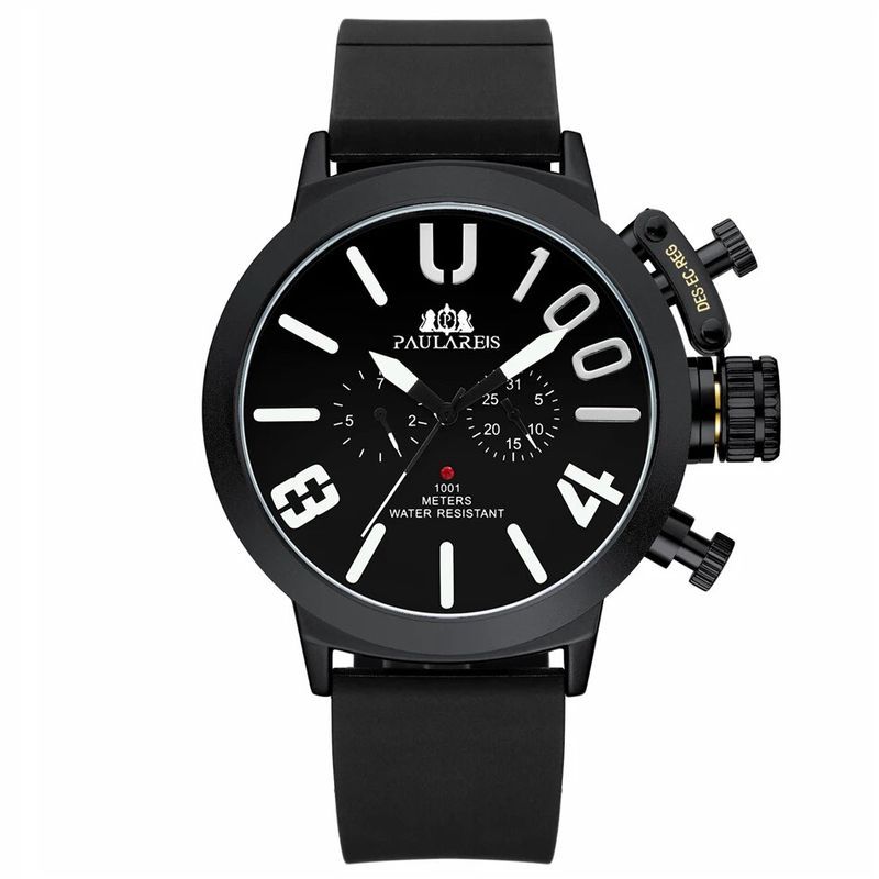 Automatic Self Wind Nical Rubber Strap Black Sier Boat Case Orange Blue Yellow Grey Classic U Men_voghion.com