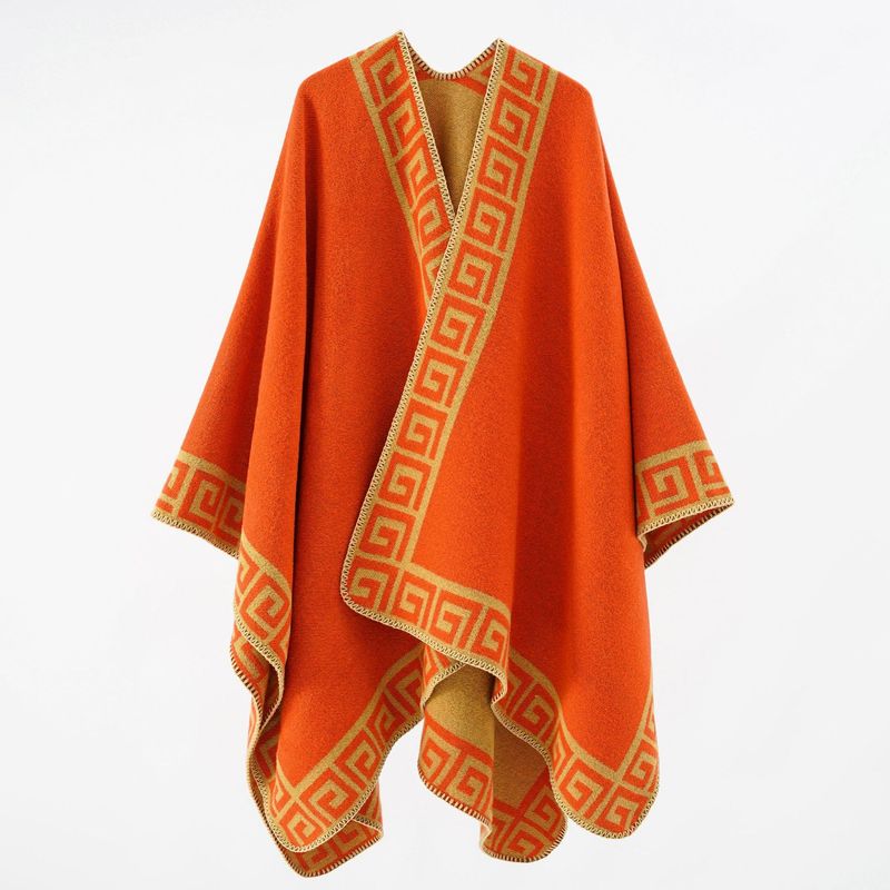 Nuevo chal de encaje de moda, capa cálida de viaje, decoración de otoño e invierno, ropa de abrigo de moda_voghion.com