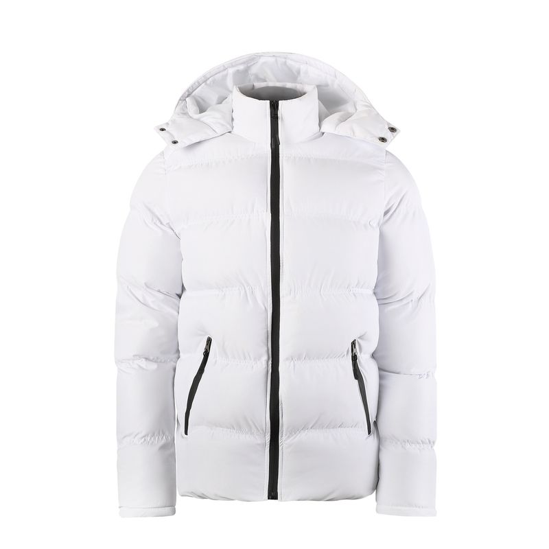 ​​"Men's Stylish Hooded Puffer Jacket – Lightweight & Water-Resistant For Urban Commute (Black/Navy/Charcoal/White) – Trendy Streetwear Fit S-XXL"​​_voghion.com