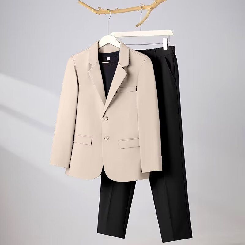 Nuova giacca da uomo con un senso di lusso, vestibilità slim, casual occidentale, formale da lavoro, abito da sposo professionale_voghion.com