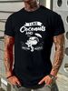 Kokosmilchöl, Wassercreme, Baumfrucht, Palmbutter, T-Shirt mit Grafik, Herrenoberteil für den Alltag, bequem, sommerlich, leicht modisch, weich und stilvoll_voghion.com