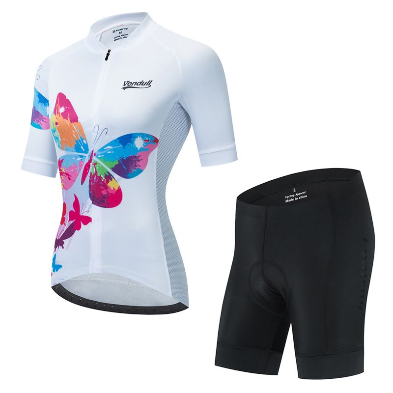 Summer Cycling Jersey Sets 2024 Women Cycling Clothing MTB Bike Suit Short Sleeved Bicycle Bike Outdoor Clothes Maillot_voghion.com