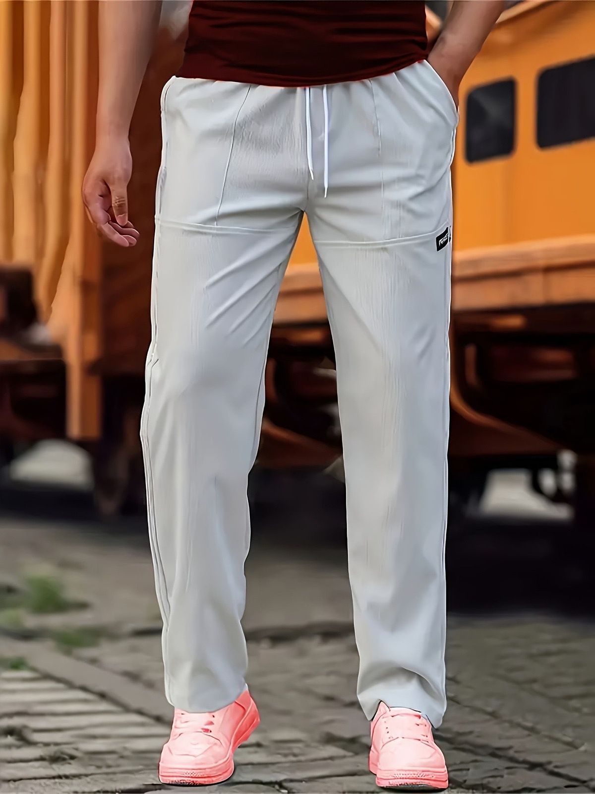 Lässige Herrenhose mit geradem Bein – leicht, atmungsaktiv und stylisch für den Alltag (mehrere Farben und Größen)_voghion.com