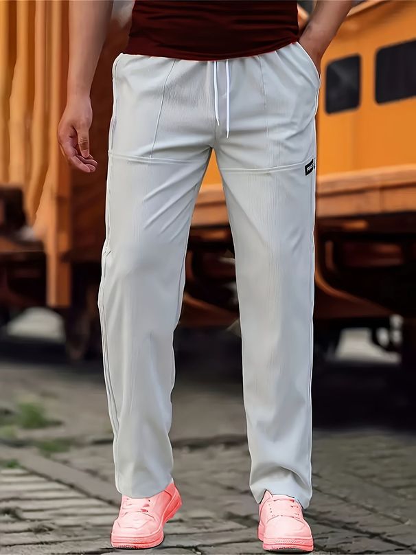 Lässige Herrenhose mit geradem Bein – leicht, atmungsaktiv und stylisch für den Alltag (mehrere Farben und Größen)_voghion.com