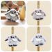 Plush Owl Adorable Realistic Keychain Soft Toy Cute Stuffed Doll Charm Bag_voghion.com