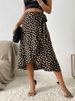Eladó Benuynffy Boho Női Lezser Nyomtatott Megkötős Oldalt Átkötős Szoknya Elegáns Magas Derekú Női Nyári Aszimmetrikus Térdig Érő A-vonalú_voghion.com