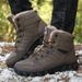 Outdoor High Top Snow Boots For Men And Women Winter Plus Velvet Thickened Water Proof Non Slip Cold Proof Snow Shoes_voghion.com