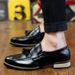 Britischer Stil Herren Business Trend Spitzschuh Koreanische Version Friseur Quaste Slip-On Lederschuhe_voghion.com