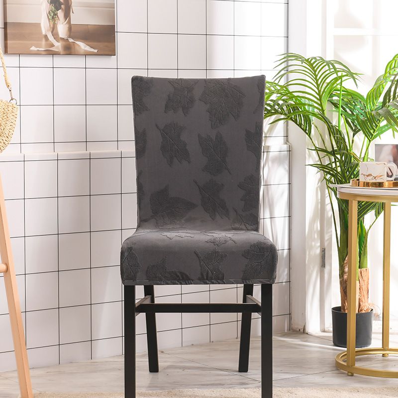 Fodera per sedia per ristorante dell'hotel elastica in un unico pezzo jacquard ispessito. Fodera per sedia per sgabello all-inclusive anti-fouling_voghion.com