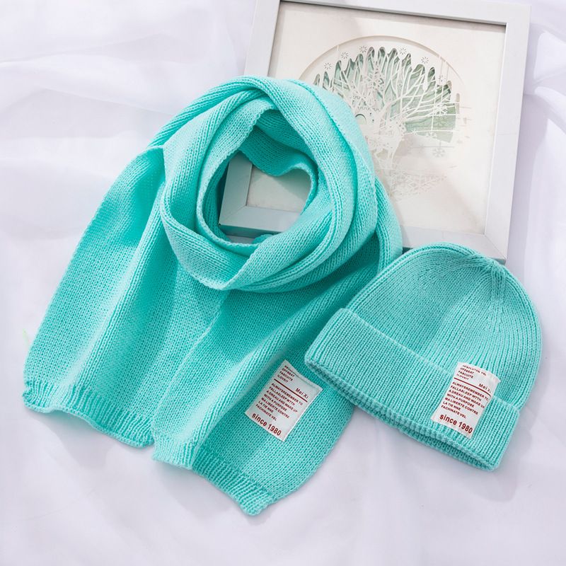 Sciarpa coreana invernale per bambini, lavorata a maglia in lana, cappello caldo per neonati, set da due pezzi per uomo e donna_voghion.com