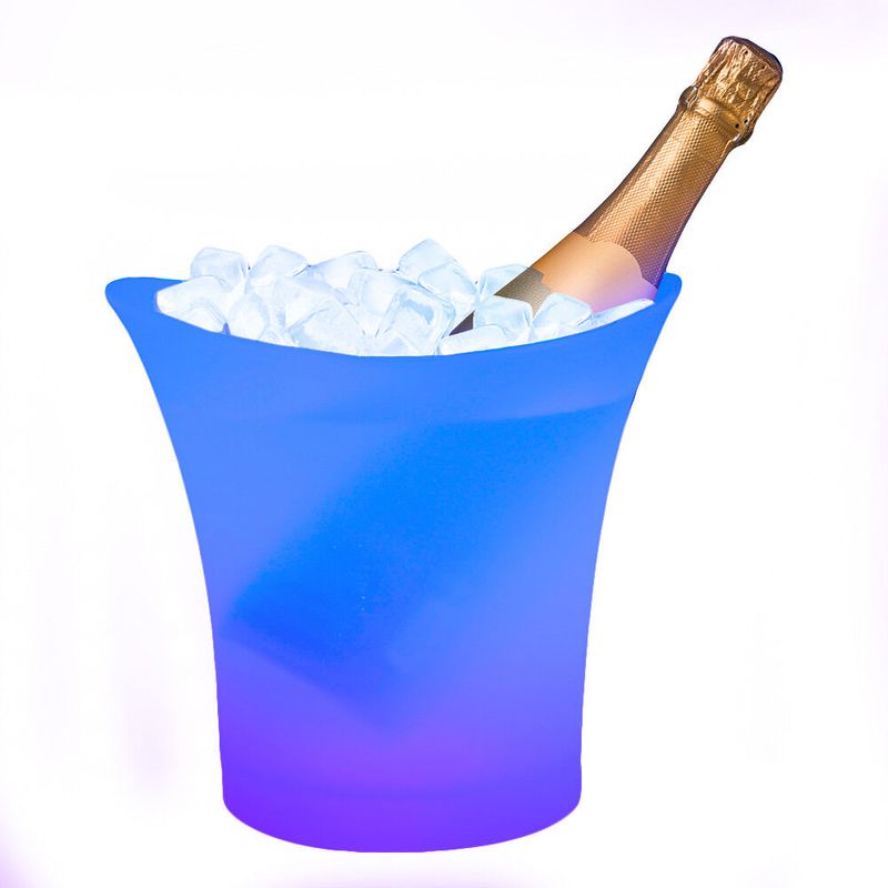 Light Up Colour Changing LED Champagne Ice Bucket Drinks Party Glow_voghion.com