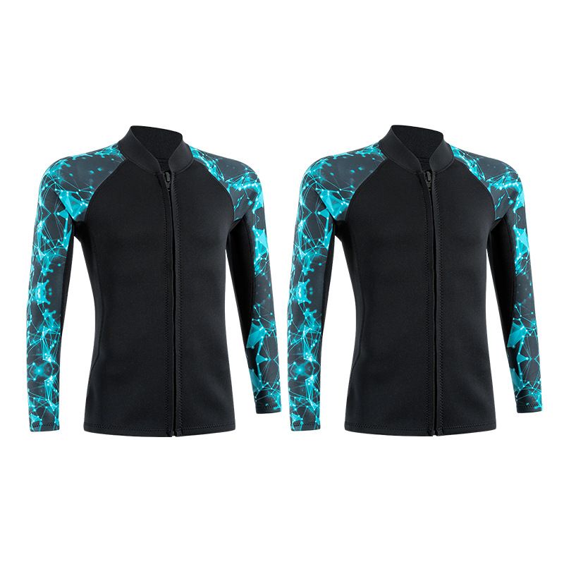 New 2MM Thermal Diving Suit Men Women, Two-Piece Sun Protection Waterproof Winter Swimsuit For Snorkeling And Surfing_voghion.com