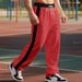 Herbst Winter Einfache Herren Terry Lose Color-Block Plus Size Casual Sports Jogginghose Für Männer_voghion.com