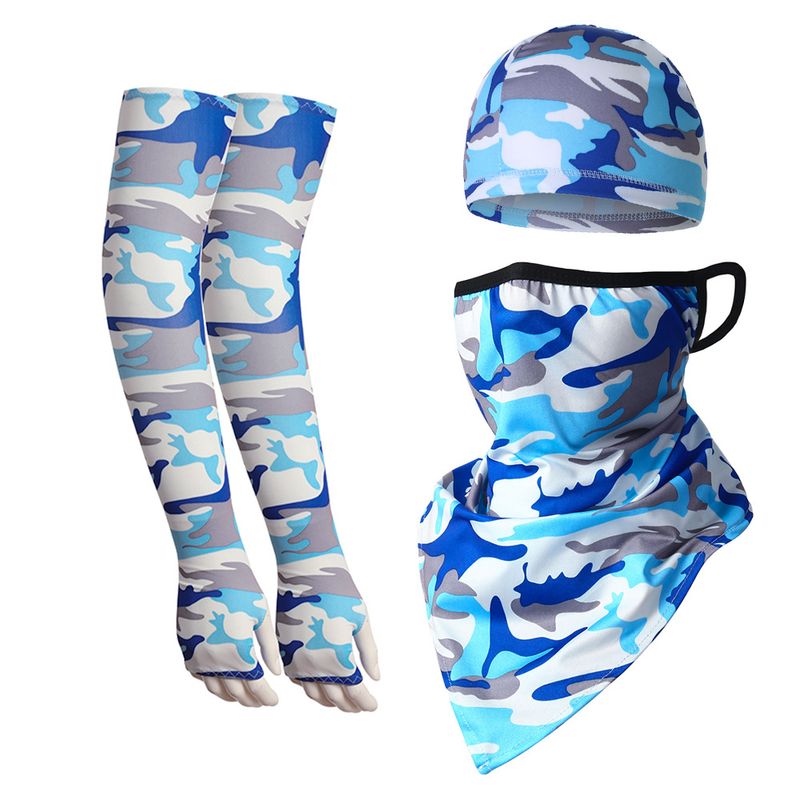 Cycling Face Mask Summer Ice Silk Ear Hanging Triangle Scarf Camouflage Extended Ice Silk Sleeves Outdoor Sports Cycling Helmet Liner Cap_voghion.com