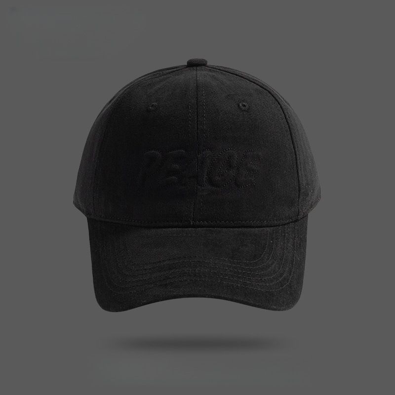 Retro Red Hat For Women, Small Face, Embroidered Cap, Large Head Circumference, Couple, Casual Outdoor Baseball Cap For Men_voghion.com