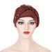 Nuovo cappello turbante musulmano con mezza treccia in seta di latte multicolore_voghion.com