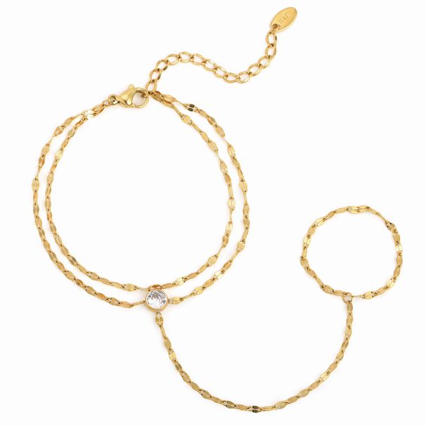 Braccialetto da dito in acciaio inossidabile per donna, gioielli alla moda con catena sottile in zircone, regalo per ragazze e fidanzate_voghion.com