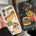 Soft Case For Xiaomi 14T 13T 12T 11T 13 12 11 Lite 5G NE POCO X6 X5 F6 F5 F3 X4 GT X3 NFC M5S C65 M6 Pro Funny Hamburger Cover_voghion.com