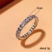 Cao Shi New Style Starry Sky Damen Cluster Full Circle Simulierter Zirkon Leichter Luxus Mode Band Ring_voghion.com