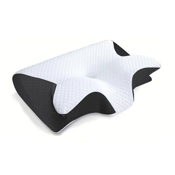Protezione in memory foam di alta qualità, riduzione della pressione a basso rimbalzo, cuscino a farfalla, protezione ergonomica del corno, cuscino per il collo_voghion.com