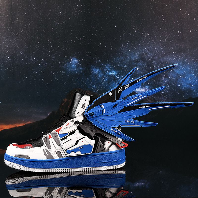 P6 Liberty Gundam limited edition  high-top sneakers couples men's basketball shoes casual sneakers trendy shoes_voghion.com
