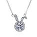 Hengli Jewelry S Collana in argento con moissanite, donna, con ciondolo a forma di micro-coniglio, stile alla moda_voghion.com