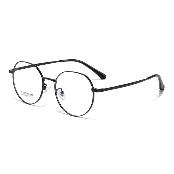 Occhiali da vista senza prescrizione, con montatura poligonale, ultraleggeri, in metallo, di alta qualità, miopi e completi_voghion.com