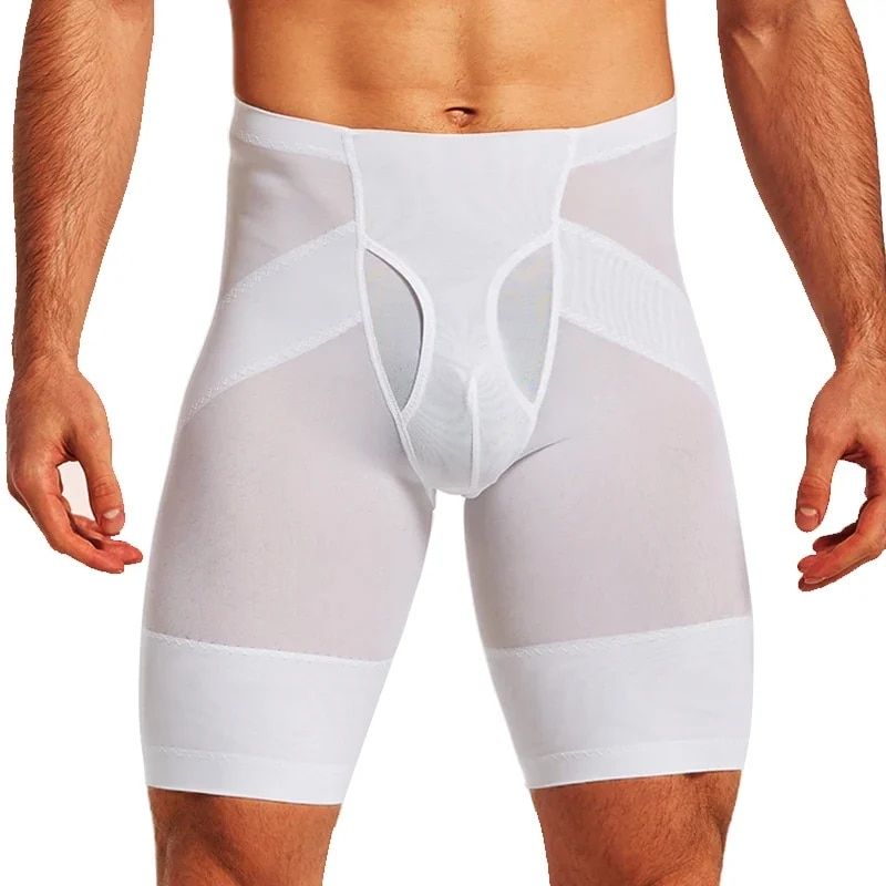 Men Body Shape Tummy Contol Compession Shots Belly Slim Shapewea Abdomen Reduce Panties Fiess Boxe Pants_voghion.com