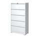 5 Drawer Metal Lateral File Cabinet , White Filing Cabinet with Lock, Lockable File Cabinet for Home Office, Locking Metal File Cabinet for Legal/Lett_voghion.com