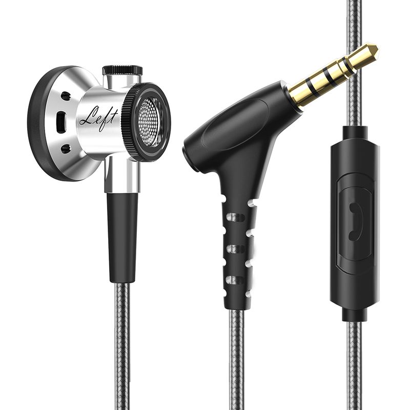 D08 Fever HiFi Music Headset With Microphone Wired Earplug Flat Head Subwoofer For Oppo Xiaomi Vivo_voghion.com