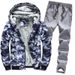 Fleece Men's Tracksuit Hoodie Suit Slim And Thick Warm Camouflage Suit_voghion.com
