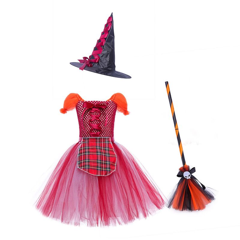 Halloween children's witches are also crazy fluffy skirt cross-border new masquerade girl witch dress_voghion.com